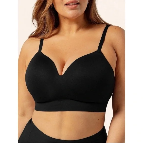Truekind Supportive Comfort Wireless
Shaping Bra Black #10210 Size XL - Picture 1 of 9